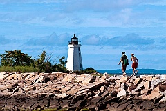 Hiking to Black Rock Light, CT